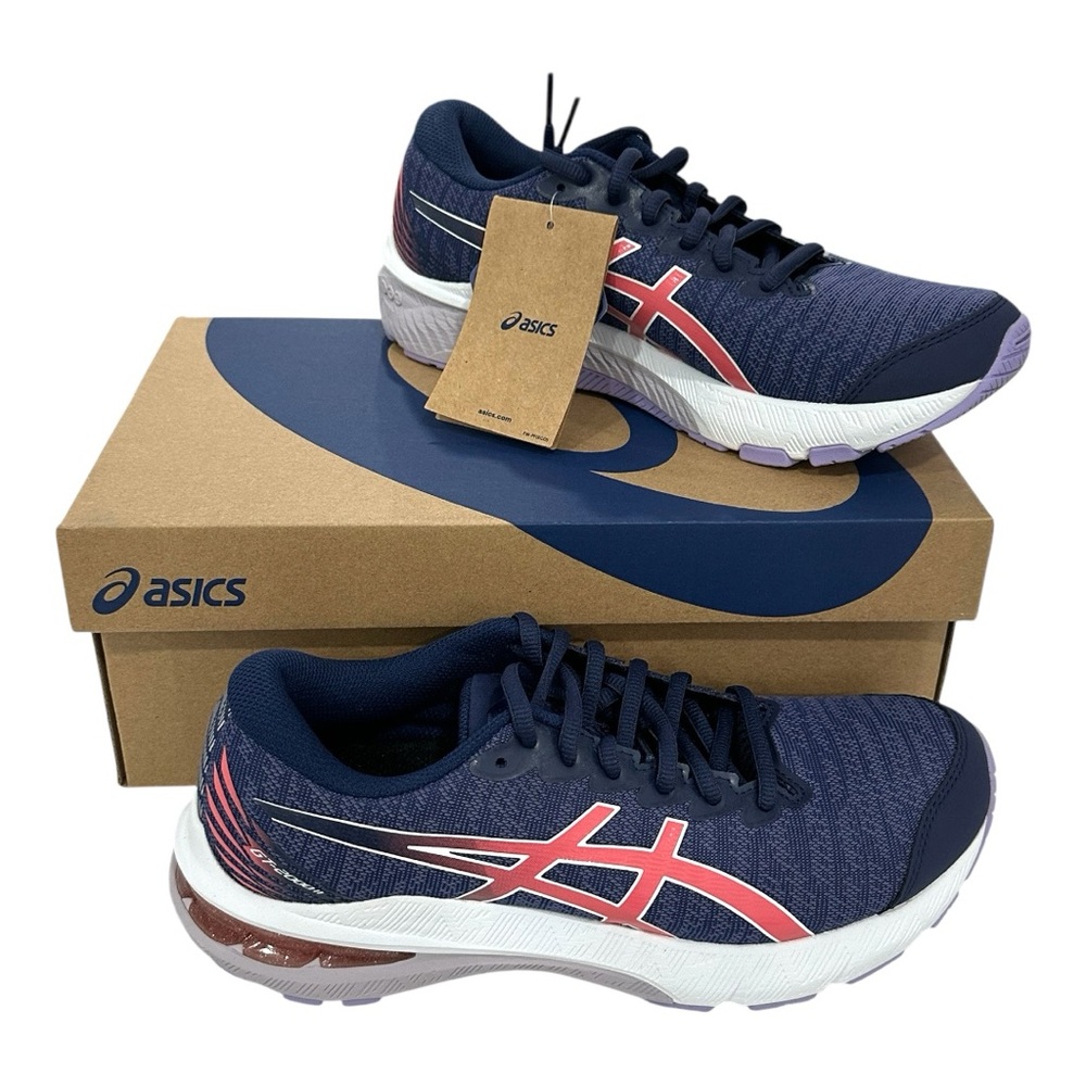 ASICS GT-2000 11 Kids Indigo Blue Papaya 1014A266-402 size 5.5 new with box - Picture 2 of 11